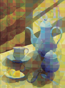 Tea time, oil on canvas, 120x90cm